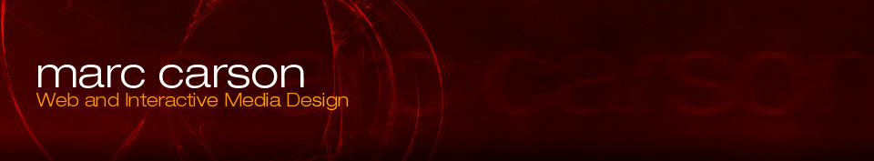 Marc Carson Website Header Graphic