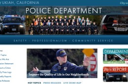 Ukiah Police Department screenshot